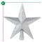 Ornativity Glitter Star Tree Topper - Christmas Silver Decorative Holiday Bethlehem Star Ornament 5.5"